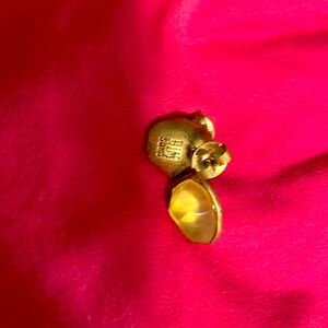 Vintage Robert Lee Morris RLM Soho Gold Tone Faux Stone  Earrings